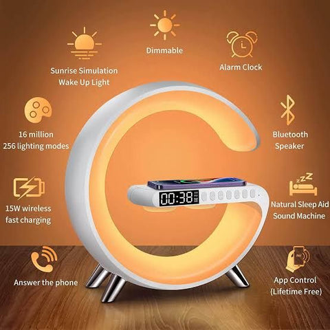 Digital Led Wireless Charger Speaker