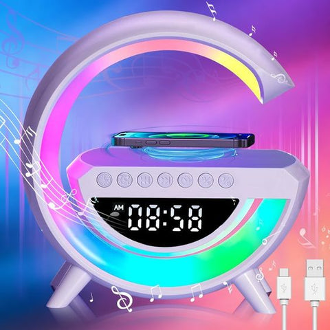 Digital Led Wireless Charger Speaker