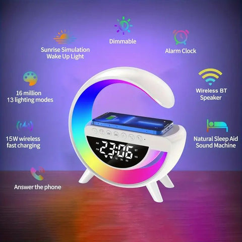 Digital Led Wireless Charger Speaker